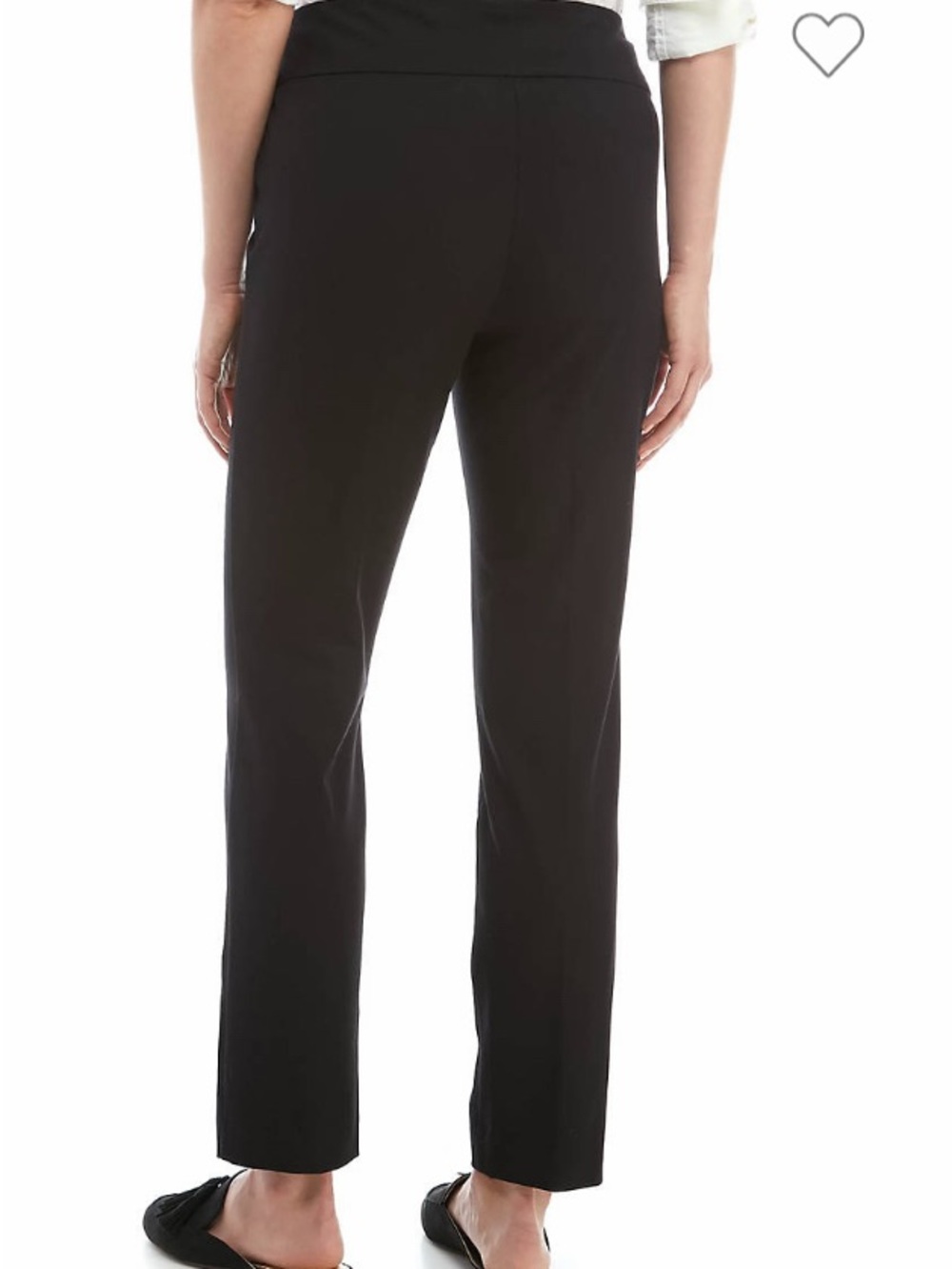 crown & ivy Black Straight-Leg Dress Pants